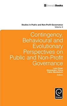 portada Contingency, Behavioural and Evolutionary Perspectives on Public and Non-Profit Governance (Studies in Public and Non-Profit Governance) (Research on Managing Groups and Teams)