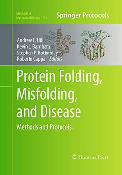 portada Protein Folding, Misfolding, and Disease: Methods and Protocols (Methods in Molecular Biology, 752) (en Inglés)
