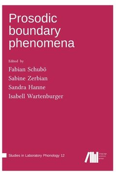 portada Prosodic boundary phenomena (en Inglés)