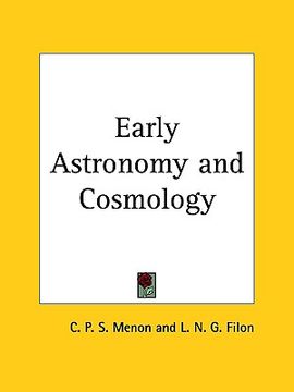 portada early astronomy and cosmology (in English)