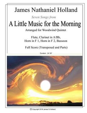 portada A Little Music for the Morning: Seven Songs Arranged for Woodwind Quintet (en Inglés)