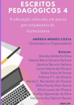 portada Escritos Pedagógicos 4 de Andreia Mendes Costa (Org. )(Clube de Autores - Pensática, Unipessoal) (en Portugués)