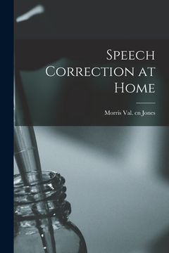 portada Speech Correction at Home (en Inglés)