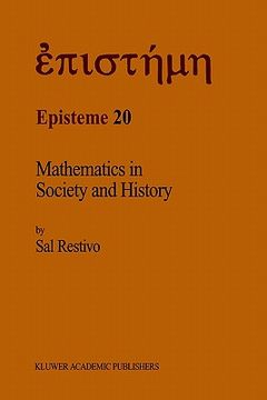 portada mathematics in society and history: sociological inquiries