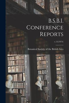 portada B.S.B.I. Conference Reports; v.15(1974) (en Inglés)