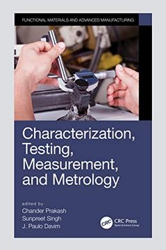 portada Characterization, Testing, Measurement, and Metrology (Manufacturing Design and Technology) (in English)