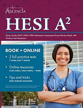 portada Hesi a2 Study Guide 2022-2023: Hesi Admission Assessment Exam Review Book With Practice Test Questions (in English)