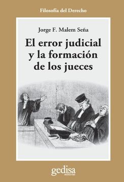 portada El Error Judicial y la Formacion de los Jueces