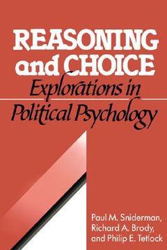 portada reasoning and choice: explorations in political psychology (in English)