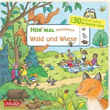 portada Hör mal (Soundbuch): Wimmelbuch: Wald und Wiese (en Alemán)