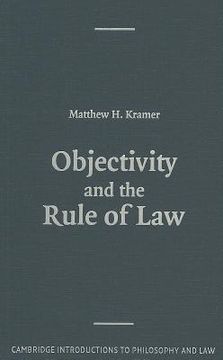 portada objectivity and the rule of law (en Inglés)
