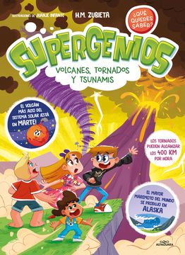 portada SUPERGENIOS: VOLCANES, TORNADOS Y TSUNAMIS (in Spanish)