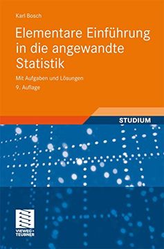 portada Elementare Einführung in die Angewandte Statistik: Mit Aufgaben und Lösungen (in German)