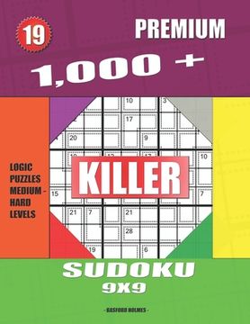 portada 1,000 + Premium sudoku killer 9x9: Logic puzzles medium - hard levels (en Inglés)