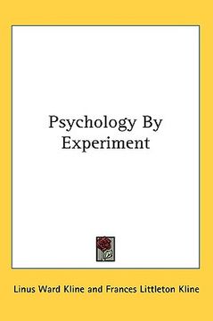 portada psychology by experiment (in English)