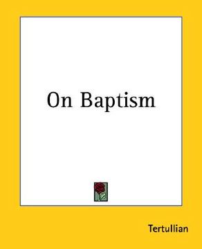 portada on baptism (en Inglés)