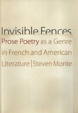 portada invisible fences: prose poetry as a genre in french and american literature (en Inglés)