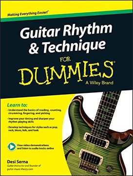 portada Guitar Rhythm and Technique for Dummies, Book + Online Video & Audio Instruction (in English)