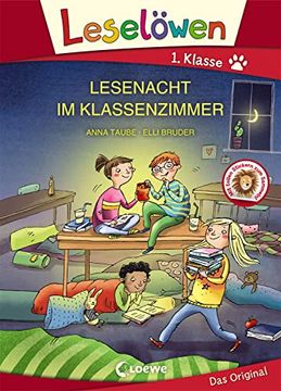 portada Leselöwen 1. Klasse - Lesenacht im Klassenzimmer: Großbuchstabenausgabe (en Alemán)