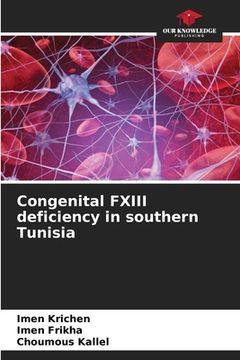portada Congenital FXIII deficiency in southern Tunisia (en Inglés)