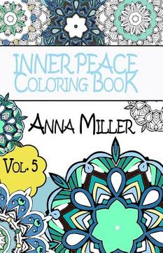 portada Inner Peace Coloring Book Pocket Size - Anti Stress Art Therapy Coloring Book: Beach Size Healing Coloring Book