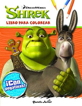 portada Shrek. Libro de Colorear con Pegatinas (in Spanish)