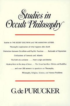 portada Studies in Occult Philosophy (Studies in the Secret Doctrine and the Mahatma Letters)