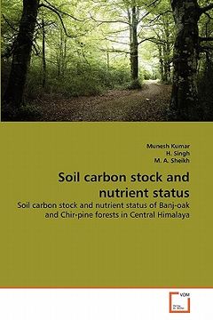 portada soil carbon stock and nutrient status (en Inglés)