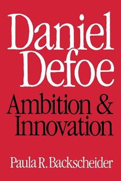 portada Daniel Defoe: Ambition and Innovation (en Inglés)