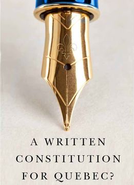 portada A Written Constitution for Quebec?: Volume 9 (en Inglés)