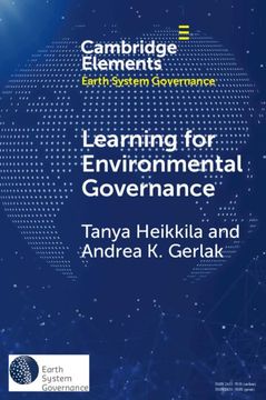 portada Learning for Environmental Governance: Insights for a More Adaptive Future (Elements in Earth System Governance) (en Inglés)