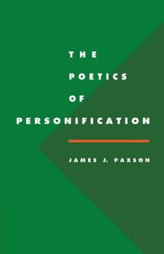 portada The Poetics of Personification (Literature, Culture, Theory) (en Inglés)