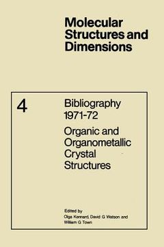 portada Bibliography 1971-72 Organic and Organometallic Crystal Structures (en Inglés)