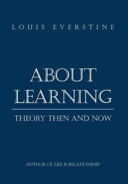 portada About Learning: Theory Then and Now (in English)