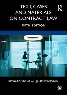 portada Text, Cases and Materials on Contract law (en Inglés)