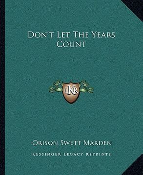 portada don't let the years count