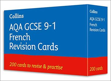 portada Aqa Gcse 9-1 French Vocabulary Revision Cards: Ideal for Home Learning, 2022 and 2023 Exams (Collins Gcse Grade 9-1 Revision) (en Inglés)