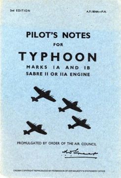 portada hawker typhoon 1a & 1b -pilot's notes (en Inglés)