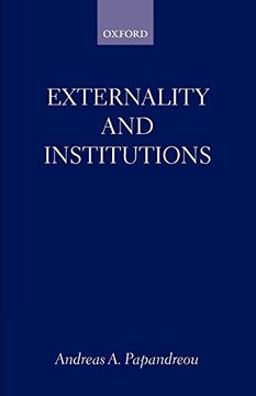 portada Externality and Institutions (en Inglés)