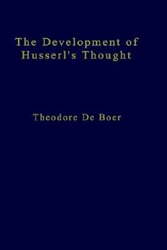 portada the development of husserl s thought (en Inglés)