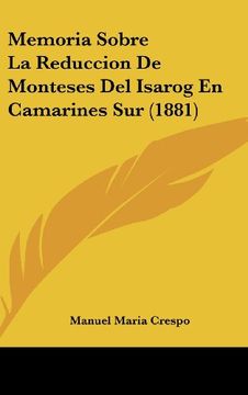 portada Memoria Sobre la Reduccion de Monteses del Isarog en Camarines sur (1881)