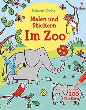 portada Malen und Stickern: Im zoo (in German)