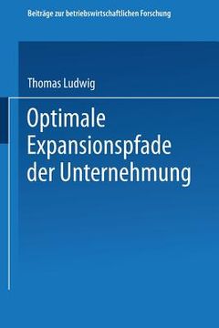 portada Optimale Expansionspfade Der Unternehmung (en Alemán)