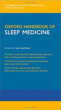 portada Oxford Handbook of Sleep Medicine (Oxford Medical Handbooks) (libro en Inglés)