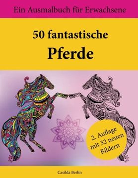 portada 50 fantastische Pferde: Ein Ausmalbuch für Erwachsene