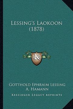 portada lessing's laokoon (1878) (en Inglés)