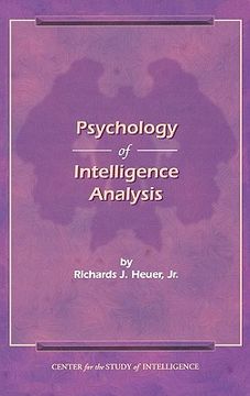 portada the psychology of intelligence analysis (en Inglés)