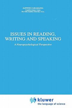 portada issues in reading, writing and speaking: a neuropsychological perspective