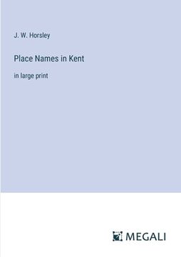 portada Place Names in Kent: in large print (in English)