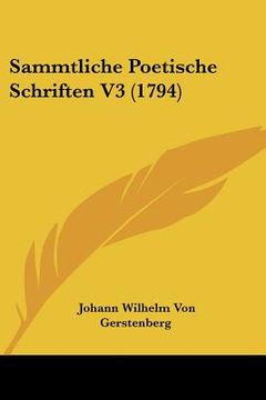 portada sammtliche poetische schriften v3 (1794) (en Inglés)